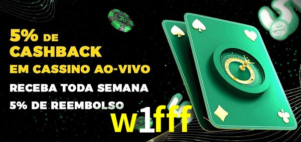 Promoções do cassino ao Vivo w1fff